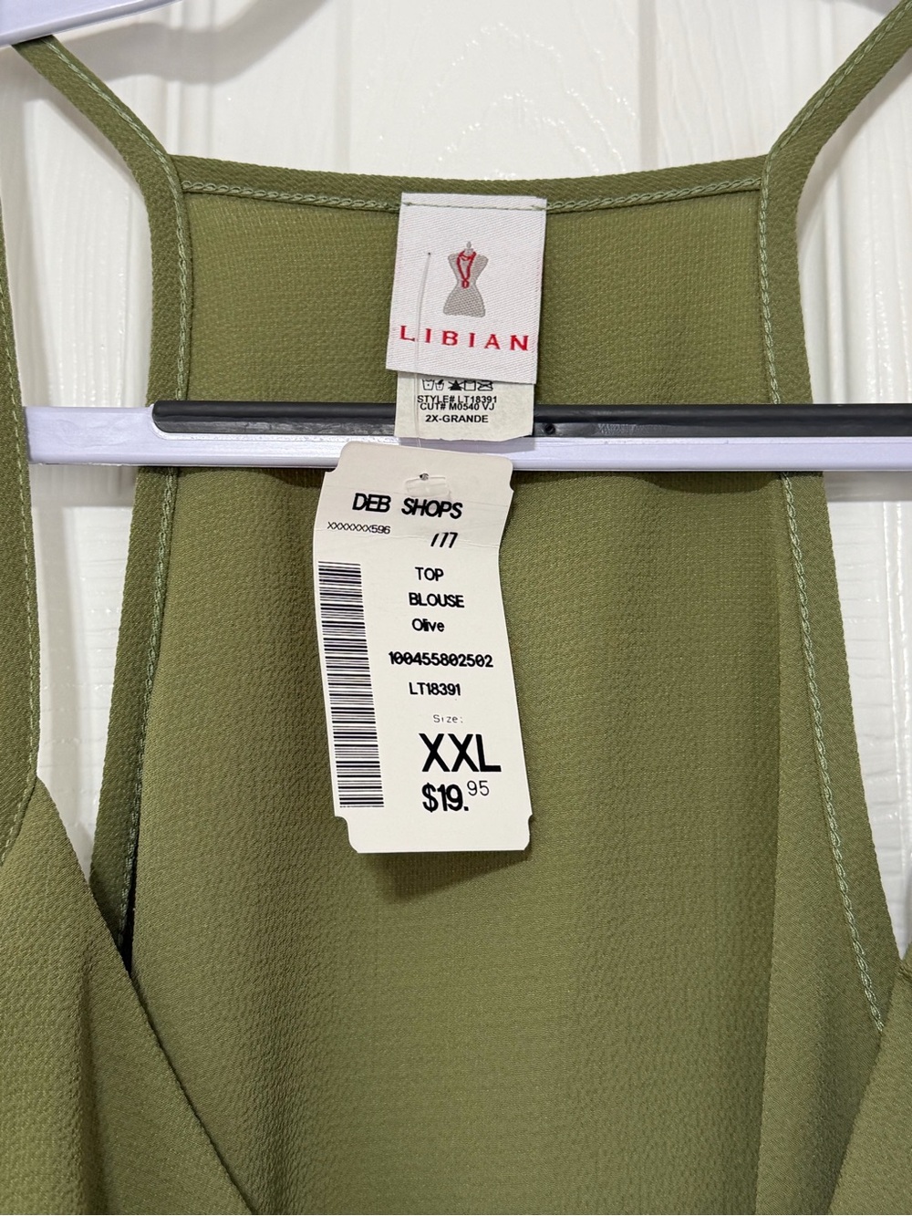 Libian Razorback Tank Top NWT - Picture 4 of 4
